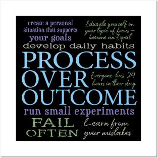 Process Over Outcome Motivational Quotes Personal Development Posters and Art